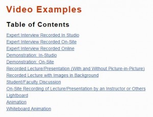 video examples from Duke